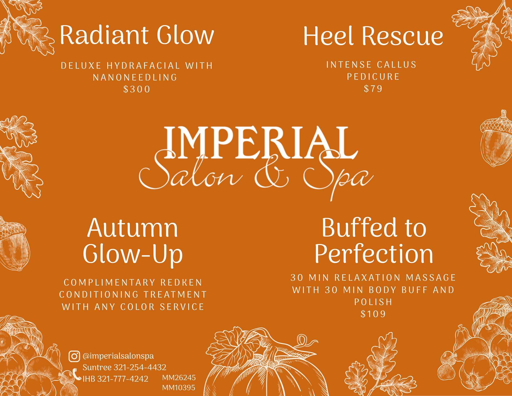 Autumn Specials at Imperial Salon & Spa